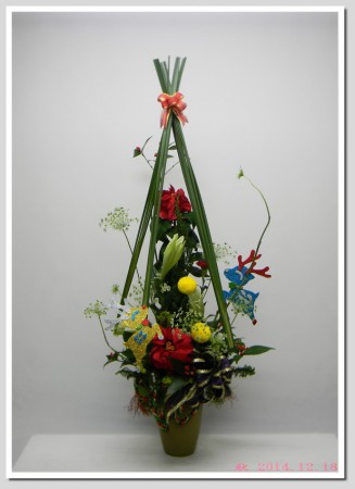 2014.12.18聖誕節應景花藝